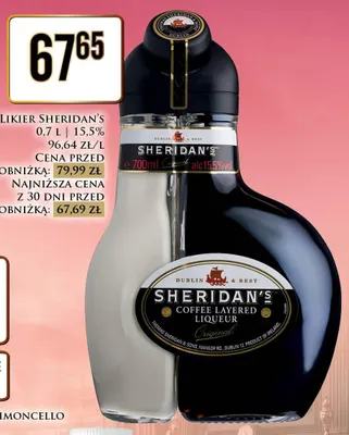 Likier Sheridan's promocja w Dino