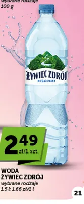 Woda Żywiec Zdrój promocja w Euro Sklep