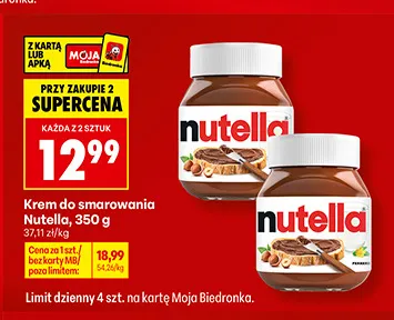 Krem do smarowania Nutella promocja w Biedronka