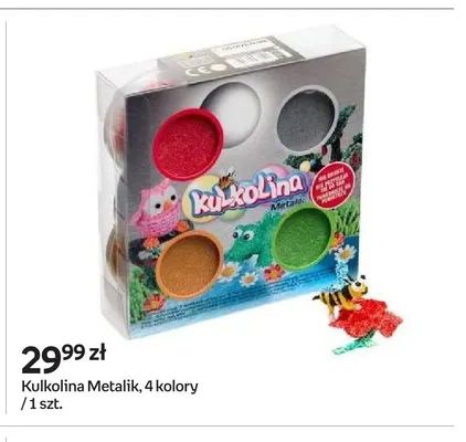 Masa plastyczna Kulkolina Metalik 4 kolory promocja w Empik