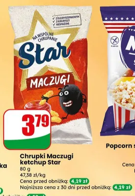 Chrupki Maczugi ketchup promocja w Dino