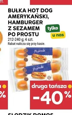 Bułka hamburger z sezamem Po Prostu promocja w Stokrotka