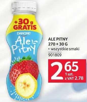 Ale pitny 270+30g Danone promocja w Selgros