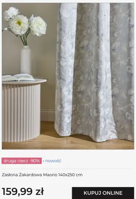 Zasłona żakardowa Maorio 140x250 cm home & you promocja w home&you