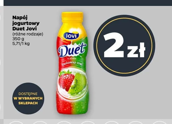 Napój jogurtowy Jovi Duet promocja w Netto