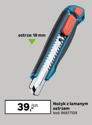 Nożyk z łamanym ostrzem Bosch Professional 18 mm promocja w Leroy Merlin