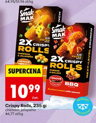 Crispy Rolls cheddar SmakMak promocja w Biedronka
