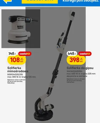 Szlifierka mimośrodowa promocja w Castorama