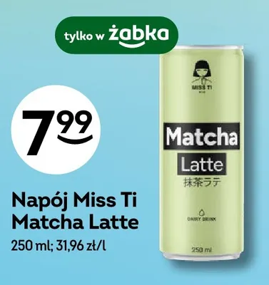 Napój Miss Ti Matcha Latte promocja w Żabka