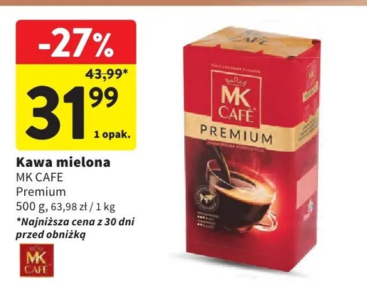 Kawa mielona Premium promocja w Intermarche