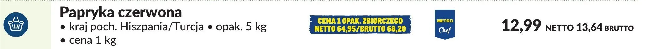 Papryka czerwona promocja w Makro