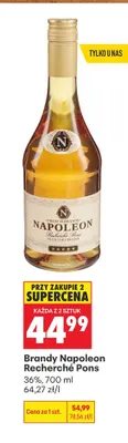 Brandy Napoleon Recherché Pons promocja w Biedronka