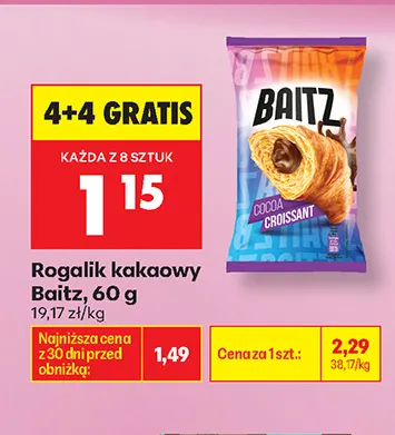 Rogalik kakaowy Baitz promocja w Biedronka