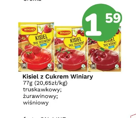 Kisiel z cukrem wiśniowy Winiary promocja w Limonka