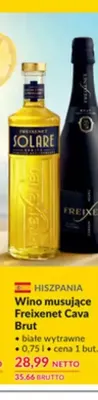 Wino musujące Freixenet Cava Brut białe wytrawne promocja w Makro