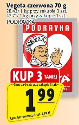 Vegeta czerwona promocja w Prim Market