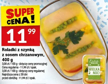 Roladki z szynką z sosem chrzanowym Białecki Kuchnia promocja w Twój Market