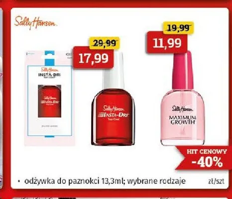 Odżywka do paznokci Sally Hansen Insta-Dri promocja w Drogeria Kosmyk