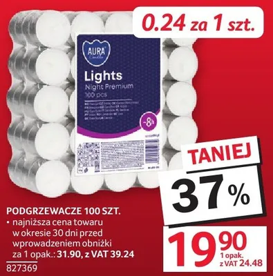 Podgrzewacze 100 szt. Aura promocja w Selgros