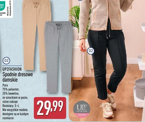 Spodnie dresowe damskie promocja w Aldi