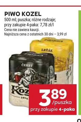 Piwo Kozel promocja w Stokrotka