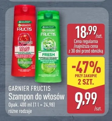 Szampon do włosów Garnier Fructis Fresh promocja w Aldi