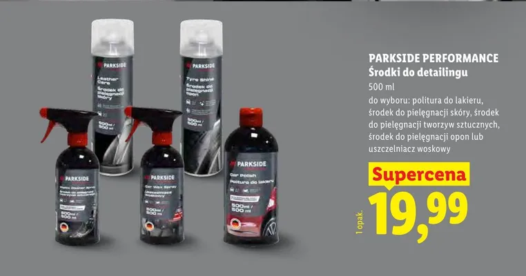 Środki do detailingu promocja w Lidl