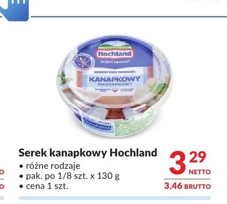 Serek kanapkowy śmietankowy Hochland promocja w Makro