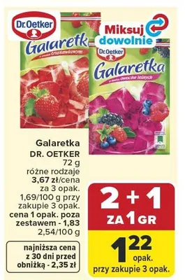 Galaretka Dr.Oetker promocja w Carrefour