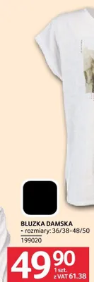 Bluzka damska rozmiary 36/38-48/50 promocja w Selgros