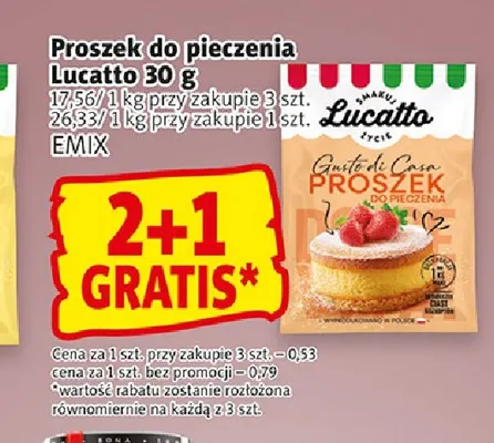 Proszek do pieczenia Lucatto promocja w Prim Market