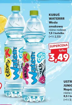 Woda smakowa Kubuś Waterrr malinowa promocja w Kaufland