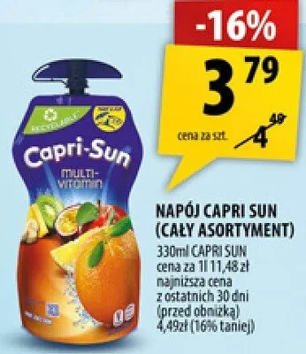 Napój Capri Sun promocja w Arhelan
