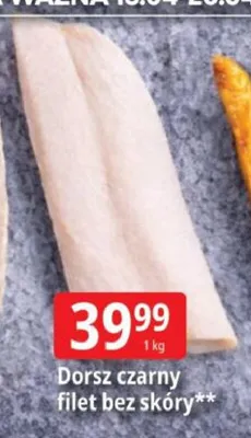 Dorsz czarny filet bez skóry promocja w Leclerc