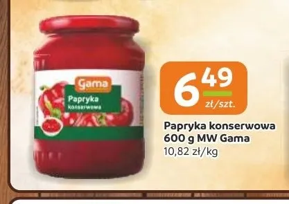 Papryka konserwowa Gama promocja w Gama