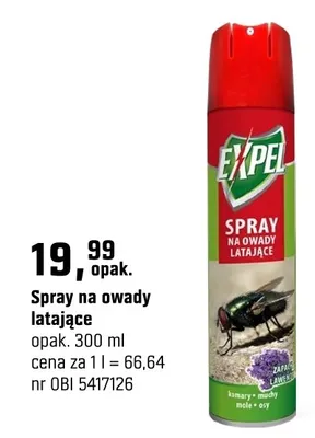 Spray na owady latające promocja w OBI