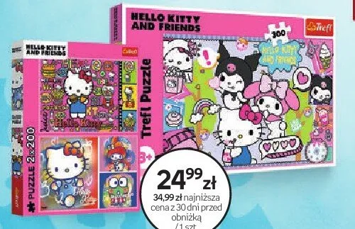 Puzzle Trefl Hello Kitty and Friends 2x200 promocja w Dzień Dziecka