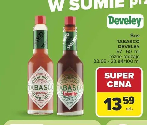 Sos Tabasco Pepper Sauce promocja w Carrefour