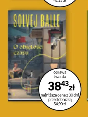 Książka O objętości czasu oprawa twarda Solvej Balle promocja w Empik