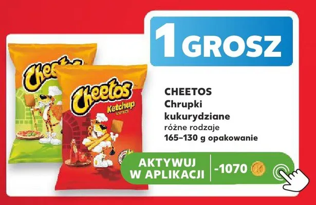 Chrupki kukurydziane Cheetos serowe promocja w Kaufland