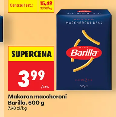 Makaron maccheroni Barilla promocja w Biedronka