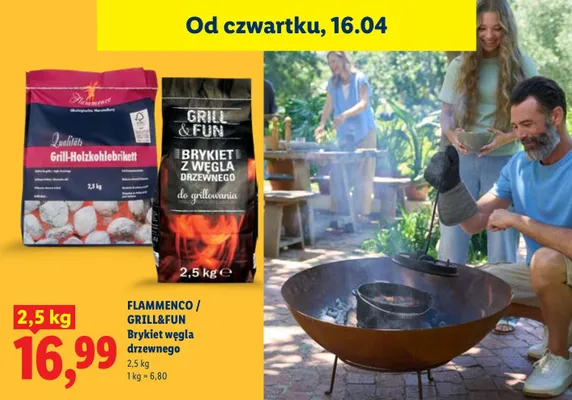 Brykiet węgla drzewnego promocja w Lidl