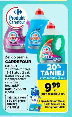 Żel do prania Carrefour Expert promocja w Carrefour