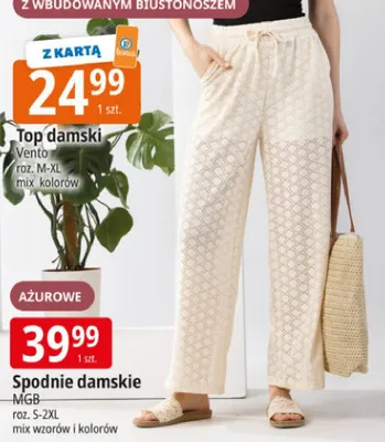 Top damski Vento roz. M-XL z wbudowanym biustonoszem promocja w Leclerc