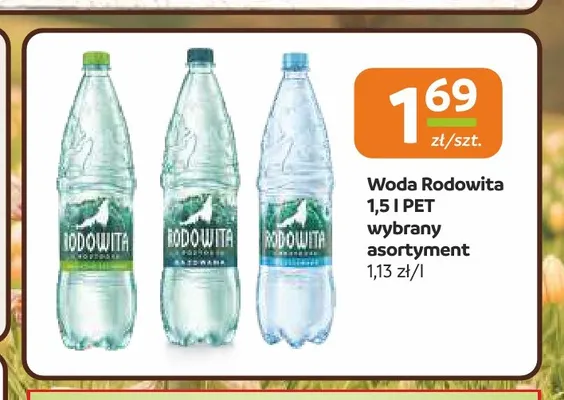Woda niegazowana Rodowita promocja w Gama