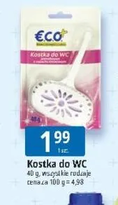 Kostka do WC Eco+ promocja w Leclerc