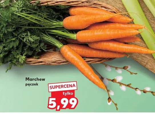 Marchew pęczek promocja w Kaufland