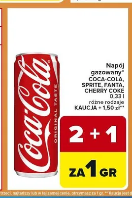 Napój gazowany Fanta promocja w Carrefour Express