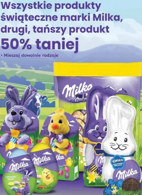 Produkty świąteczne marki Milka promocja w Dino