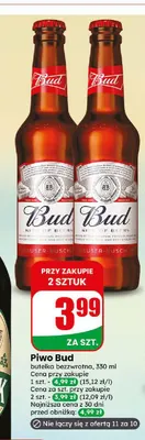 Piwo Bud promocja w Dino